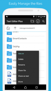 اسکرین شات برنامه Text Editor Plus 7