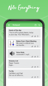 اسکرین شات برنامه Notepad Notes Todo List:  Voice Memo & Calendar 5