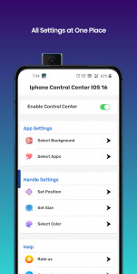 اسکرین شات 3 برنامه iPhone Control Center iOS 16