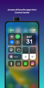 اسکرین شات 2 برنامه iPhone Control Center iOS 16