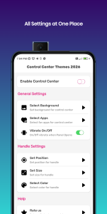 اسکرین شات 3 برنامه Control Center Themes 2026