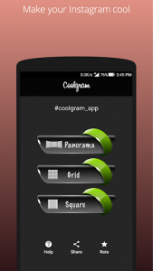 اسکرین شات برنامه Coolgram - Instagram panorama, grid and square 1