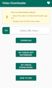 اسکرین شات برنامه No Watermark - Video Downloader for Tik tok 1