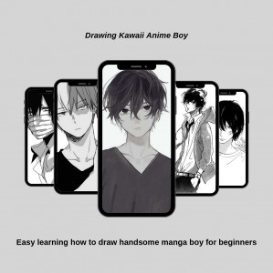 اسکرین شات برنامه Drawing Kawaii Anime Boy Ideas 8