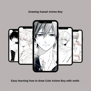 اسکرین شات برنامه Drawing Kawaii Anime Boy Ideas 7