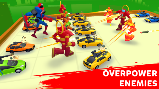 اسکرین شات 3 بازی Robot Merge Master: Car Games
