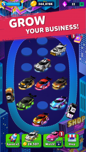اسکرین شات بازی Merge Neon Car: Idle Car Merge 3
