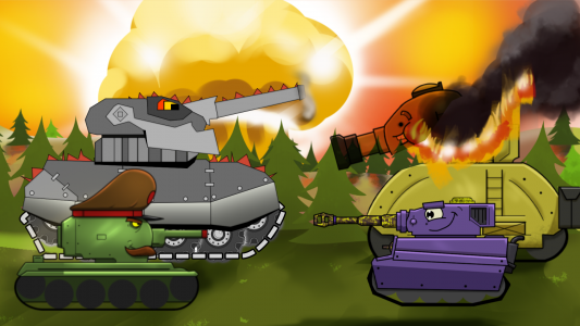 اسکرین شات بازی Merge Tanks 2: KV-44 Tank War 2