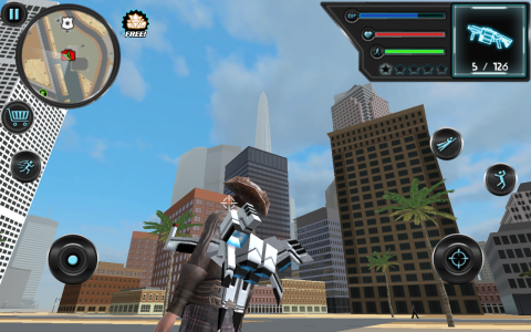 اسکرین شات 4 بازی Jetpack Hero Miami Crime