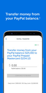 اسکرین شات برنامه PayPal Prepaid 2