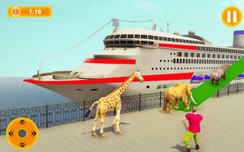 اسکرین شات برنامه US Wild Animal Transport Game: Zoo Animal Sim 3