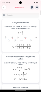 اسکرین شات 2 برنامه Physics Formulas Lite