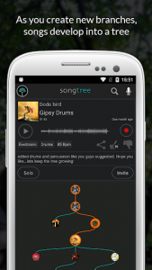 اسکرین شات برنامه Songtree - Sing, Jam & Record 4