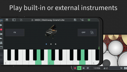 اسکرین شات 6 برنامه n-Track Studio DAW: Make Music