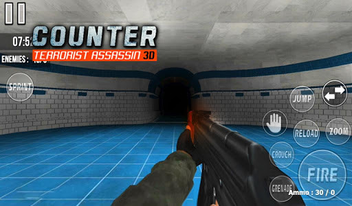 اسکرین شات بازی Counter Terrorist Assassin 3D: Free Shooting Games 1
