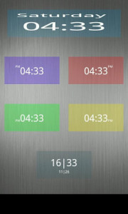 اسکرین شات برنامه Nice Simple Clock (Widget) 2