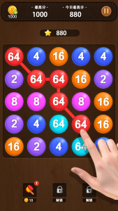 اسکرین شات 3 بازی Bubble Pop - 2048 puzzle