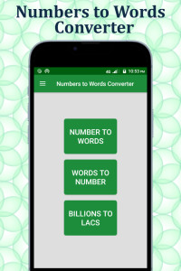 اسکرین شات 1 برنامه Numbers to Words Converter