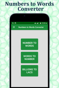 اسکرین شات 1 برنامه Numbers to Words Converter