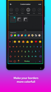 اسکرین شات برنامه LED NEON Keyboard - Colorful, lighting, RGB, emoji 8