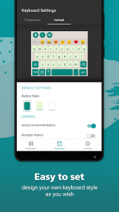 اسکرین شات برنامه Rockey Keyboard -Transparent keyboard for WhatsApp 7