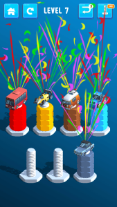 اسکرین شات 5 بازی Nuts & Bolts Color Sort: Cars