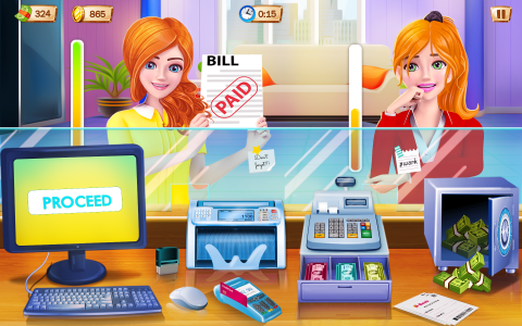 اسکرین شات بازی Bank Cashier and ATM Simulator 1