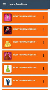 اسکرین شات برنامه How to draw a dress step by step 6