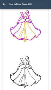 اسکرین شات برنامه How to draw a dress step by step 2