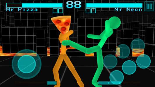 اسکرین شات بازی Stickman Fighting Neon Warrior 4