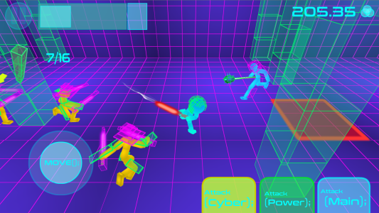اسکرین شات 5 بازی Stickman Neon Sword Fighting