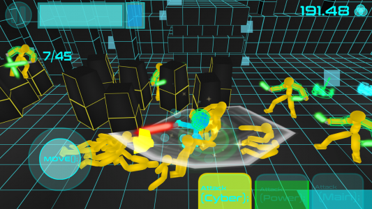 اسکرین شات بازی Stickman Neon Sword Fighting 2