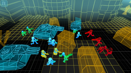 اسکرین شات بازی Stickman Simulator: Neon Tank 3
