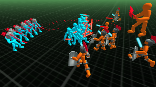 اسکرین شات بازی Stickman Simulator Neon Battle 2