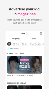 اسکرین شات 4 برنامه IDOLCHAMP