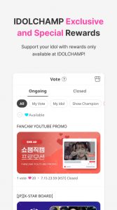 اسکرین شات برنامه IDOLCHAMP 6