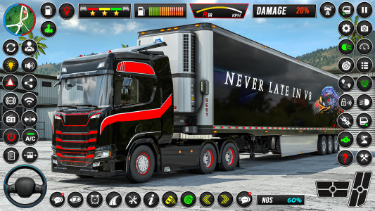 اسکرین شات بازی Euro Truck Sim Real Truck Game 1