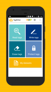 اسکرین شات برنامه NFC TagWriter by NXP 1