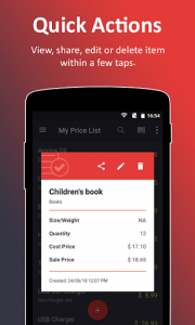 اسکرین شات برنامه My Price List - Simple and Easy Price List Maker 3