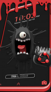 اسکرین شات برنامه Black Monster Launcher Theme 3