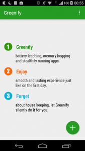 اسکرین شات برنامه Greenify 1