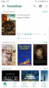 اسکرین شات برنامه PocketBook reader - any books 1