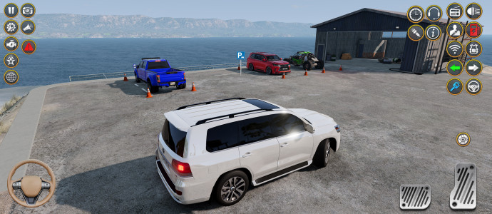 اسکرین شات 1 بازی Offroad Prado Parking Car Game