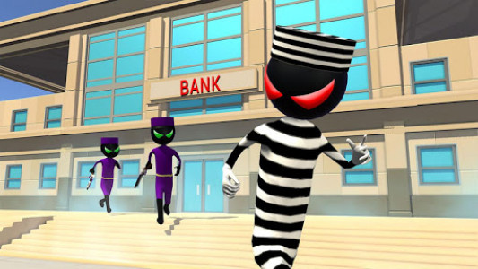اسکرین شات بازی Stickman Bank Escape 6
