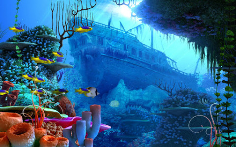 اسکرین شات برنامه Ocean Fish Live Wallpaper 🐠 Animated Aquarium 6