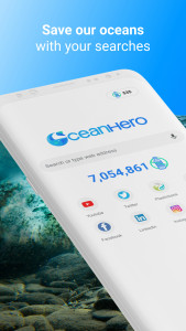 اسکرین شات برنامه OceanHero - Search the web and save the oceans 1