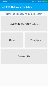 اسکرین شات برنامه 4G LTE Switch 2
