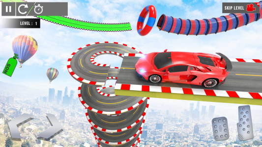 اسکرین شات 1 برنامه Crazy Car Stunt: Car Games 3D