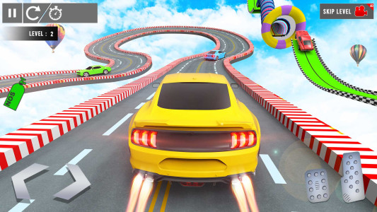 اسکرین شات 2 برنامه Crazy Car Stunt: Car Games 3D