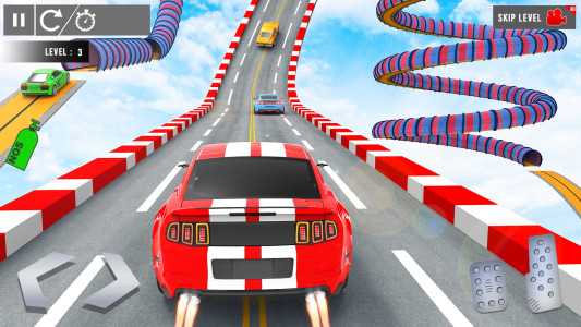 اسکرین شات 3 برنامه Crazy Car Stunt: Car Games 3D